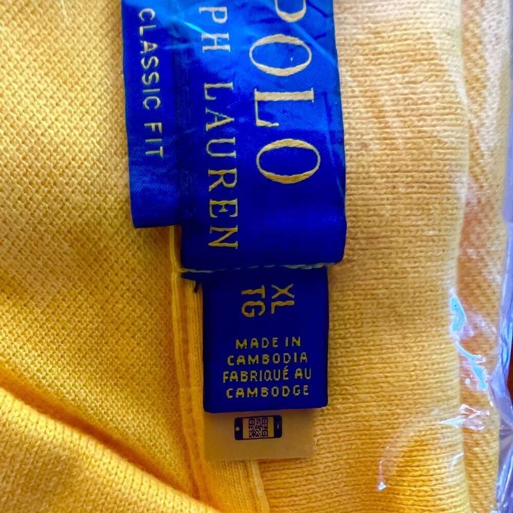 POLO Ralph Lauren Solid Cotton Mesh Polo Shirt - Classic Fit XL - NWT & Poly Bag - Picture 4 of 8